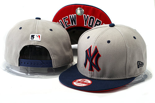 New York Yankees Grey Snapback Hat YS 0528